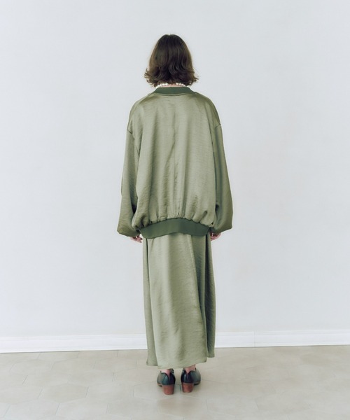 manana suerte（マニャーナスエルテ）の「ヴィンテージサテンスカート（スカート・レディース・ブラック/カーキ/ゴールド/ピンク/レッド/ベージュ・FREE）」の15枚目の写真