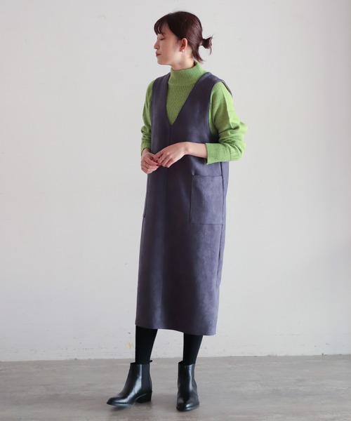 NOMBRE IMPAIR(ノンブルアンペール)の「片畦×天竺コンビ ハイネックP/O(ニット/セーター・レディース・オレンジ/ライトグリーン/ベージュ/ブルー・FREE)」の14枚目の写真