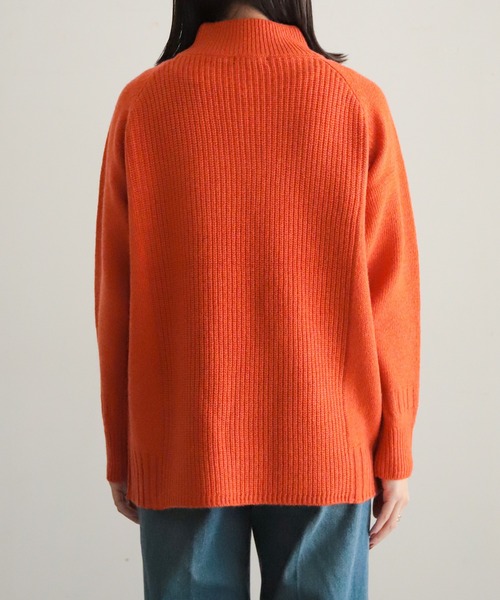NOMBRE IMPAIR(ノンブルアンペール)の「片畦×天竺コンビ ハイネックP/O(ニット/セーター・レディース・オレンジ/ライトグリーン/ベージュ/ブルー・FREE)」の20枚目の写真