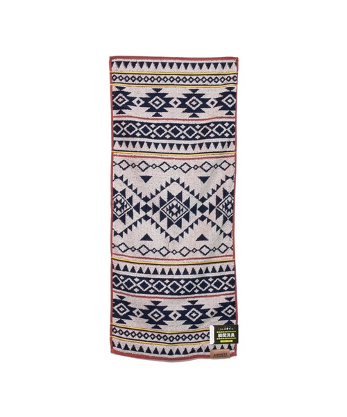 go slow caravan(ゴースローキャラバン)の「AIRINESS/エアリネス ホライゾン フェイスタオル 34x80(タオル・レディース・ネイビー/ブラウン・FREE)」の3枚目の写真