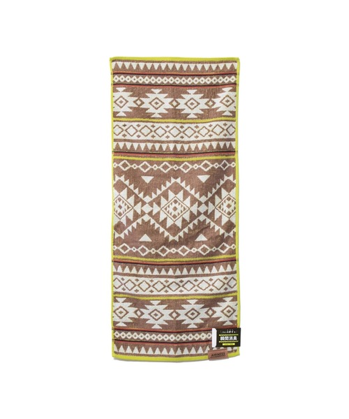 go slow caravan(ゴースローキャラバン)の「AIRINESS/エアリネス ホライゾン フェイスタオル 34x80(タオル・レディース・ネイビー/ブラウン・FREE)」の6枚目の写真