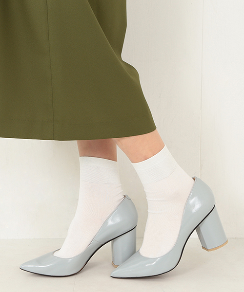 SACCO Balletti （サッコ バレッティ）の「SACCO Balletti / ラウンドヒール エナメルパンプス（パンプス・レディース・サックスブルー・37/37.5/35.5/36/36.5）」の11枚目の写真