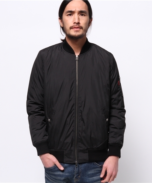 OUTLET(アウトレット)の「【WHO'S WHO gallery】EMデュスポma-1(MA-1・メンズ・ブラック/ネイビー/カーキ・MEDIUM/LARGE/SMALL)」の1枚目の写真