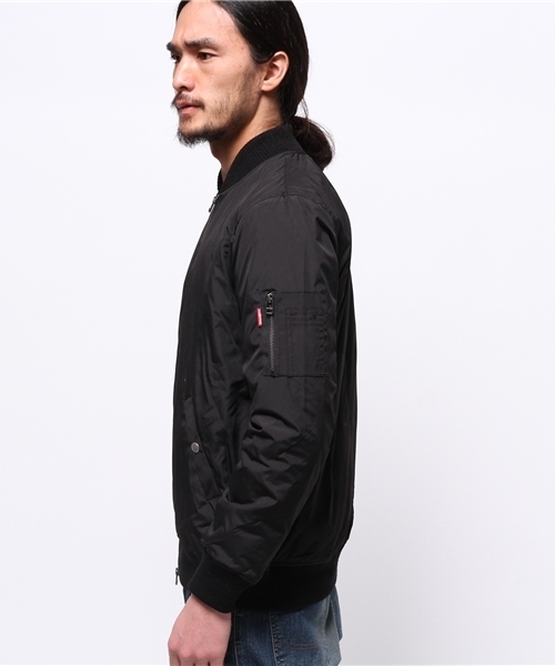 OUTLET(アウトレット)の「【WHO'S WHO gallery】EMデュスポma-1(MA-1・メンズ・ブラック/ネイビー/カーキ・MEDIUM/LARGE/SMALL)」の5枚目の写真