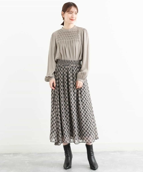 MK MICHEL KLEIN（エムケーミッシェルクラン）の「バイアスチェック柄