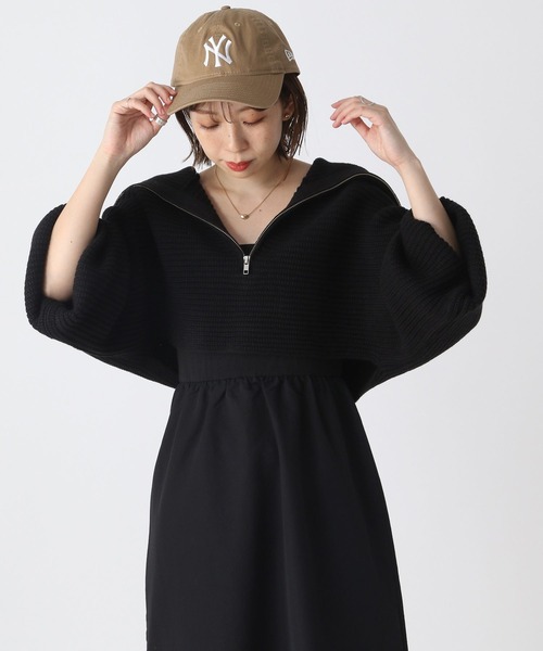 Heather（ヘザー）の「ハーフZIP2PSETワンピース  168653（ワンピース・レディース・アイボリー/ブラック・FREE）」の12枚目の写真