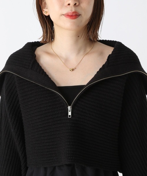 Heather（ヘザー）の「ハーフZIP2PSETワンピース 168653