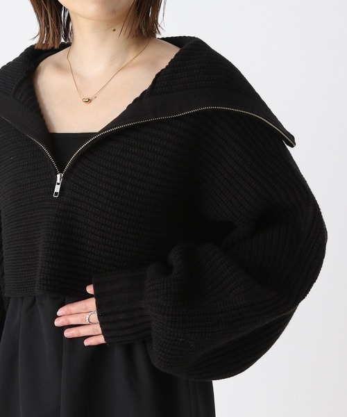 Heather（ヘザー）の「ハーフZIP2PSETワンピース  168653（ワンピース・レディース・アイボリー/ブラック・FREE）」の21枚目の写真