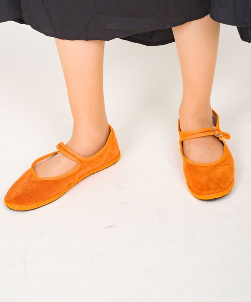 drogheria Crivellini(ドロゲリアクリベリーニ)の「【Drogheria Crivelini/ドロゲリア・クリベリーニ】バレエ カンフーシューズ ベルベット(バレエシューズ・レディース・レッド/ブラウン/ダークグレー/バーガンディー/レッドパープル/ブラック/ネイビー・36/38/37)」の4枚目の写真