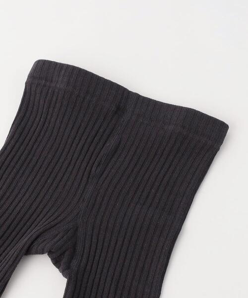 green label relaxing(グリーンレーベルリラクシング)の「GLR リブレギンス(レギンス/スパッツ・キッズ・オフホワイト/ダークグレー・S(100-110cm)/M(110-130cm)/L(120-140cm))」の3枚目の写真