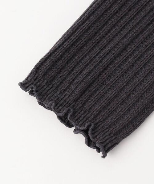 green label relaxing(グリーンレーベルリラクシング)の「GLR リブレギンス(レギンス/スパッツ・キッズ・オフホワイト/ダークグレー・S(100-110cm)/M(110-130cm)/L(120-140cm))」の4枚目の写真