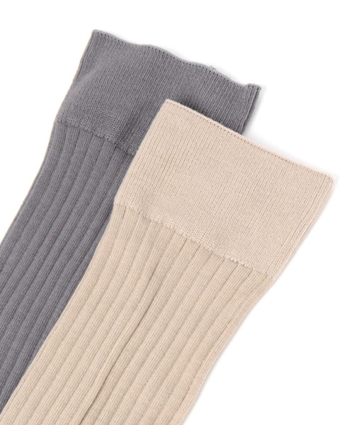repipi armario（レピピ アルマリオ）の「リブニーハイ（ソックス/靴下・キッズ・ブラック/グレー/ベージュ・FREE）」の5枚目の写真