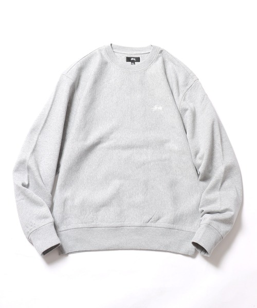 STUSSY（ステューシー）の「STUSSY/ステューシー STOCK LOGO CREW スウェット（スウェット・メンズ・グレー/ベージュ/ブラック/グリーン/サンドベージュ・L/XL/S/M）」の3枚目の写真