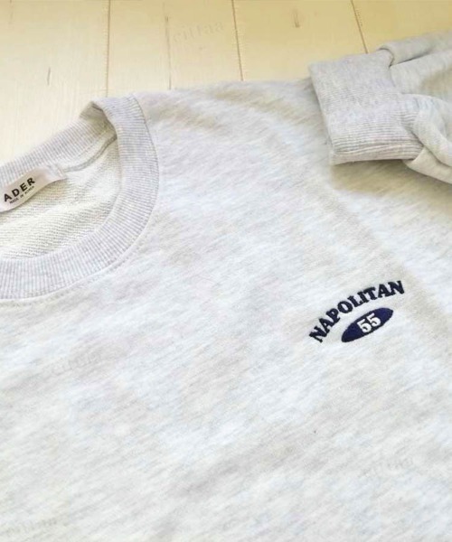 Dalfwin(ダールフィン)の「韓国ファッションNAPOLITAN刺繍ロゴオーバーサイズ スウェット(スウェット・レディース・ライトグレー/ブルー/ブラック・FREE)」の11枚目の写真