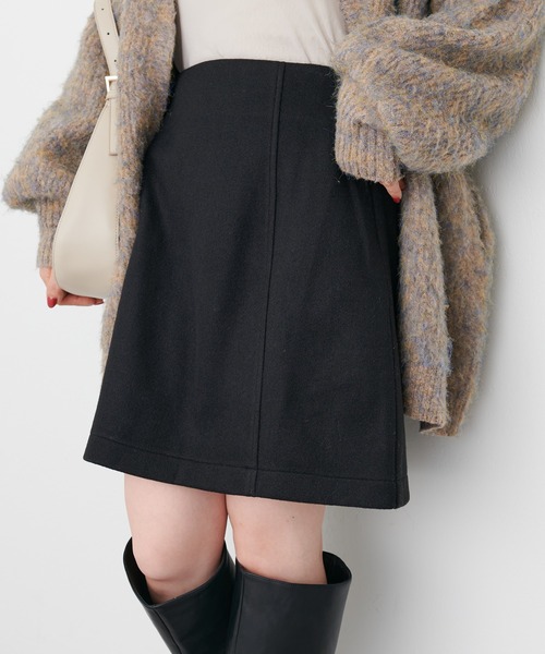 natural couture(ナチュラルクチュール)の「アソート台形ミニスカート(スカート・レディース・その他1/その他2/アイボリー/ブラック・FREE)」の12枚目の写真