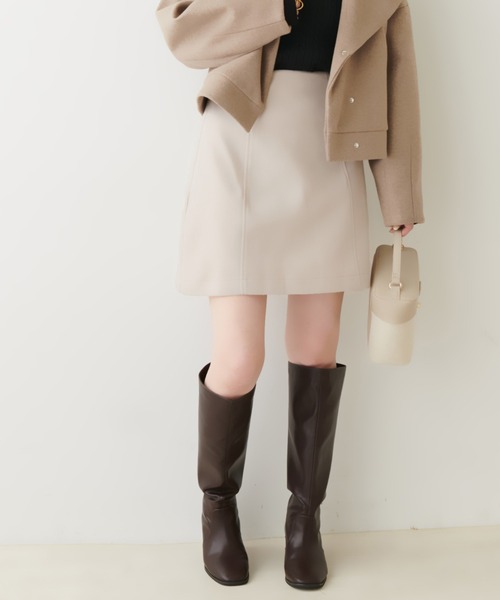 natural couture(ナチュラルクチュール)の「アソート台形ミニスカート(スカート・レディース・その他1/その他2/アイボリー/ブラック・FREE)」の7枚目の写真