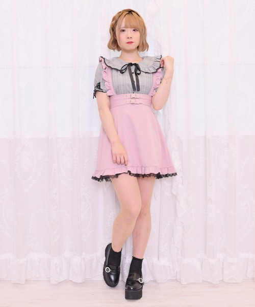 ma*rs♡ハート柄スカート MA*RS（アメーバーマーズ）の「ハートバックルフレアスカート