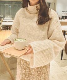 モコモコショートニット／【WEB/EC限定商品】