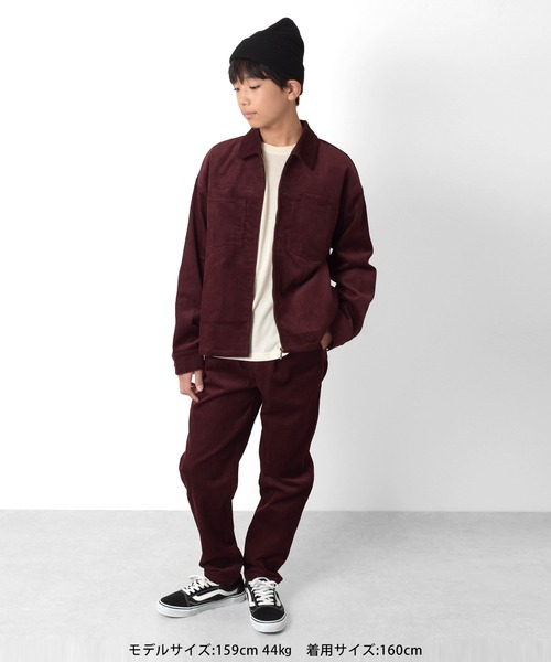 GLAZOS(グラソス)の「コーデュロイ・ZIPブルゾン【セットアップ対応】(ブルゾン・キッズ・ブラウン/エンジ/ネイビー・150cm/160cm/170cm/140cm)」の16枚目の写真