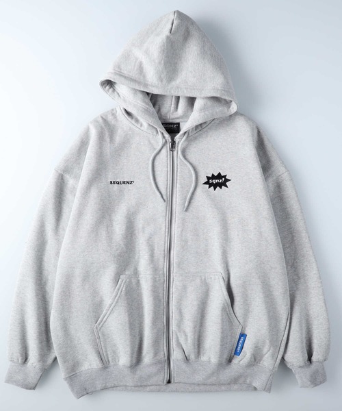 Right-on（ライトオン）の「WOWジップパーカー（パーカー・メンズ・ブルー/ブラック/グレー・M/L/XL）」の2枚目の写真