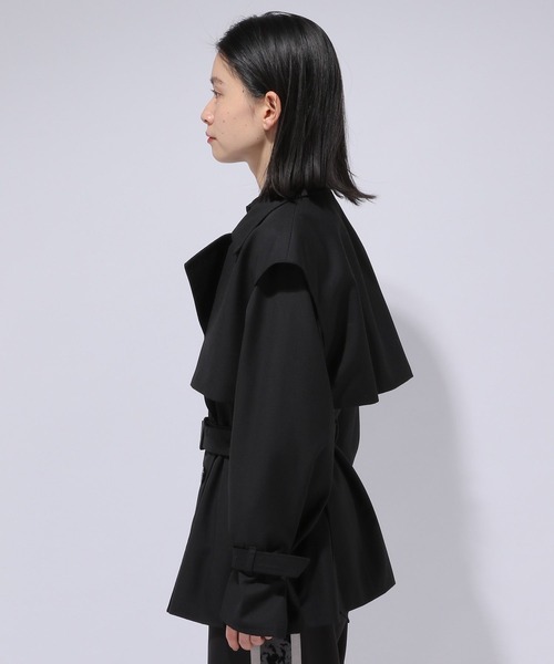 HARE（ハレ）の「ソデ2WAYミドルトレンチコート(HARE)（トレンチコート・レディース・ブラック/ベージュ・FREE）」の16枚目の写真