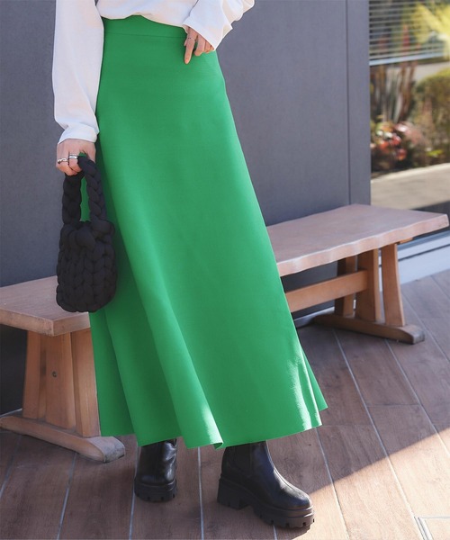 titivate（ティティベイト）の「フレアボリュームニットスカート