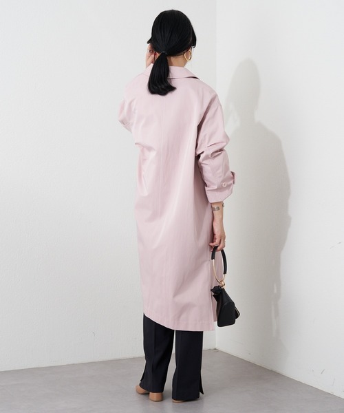 SHENERY(シーナリー)の「ステンカラーコート(ステンカラーコート・レディース・ピンク/ベージュ/ネイビー・38/36)」の18枚目の写真