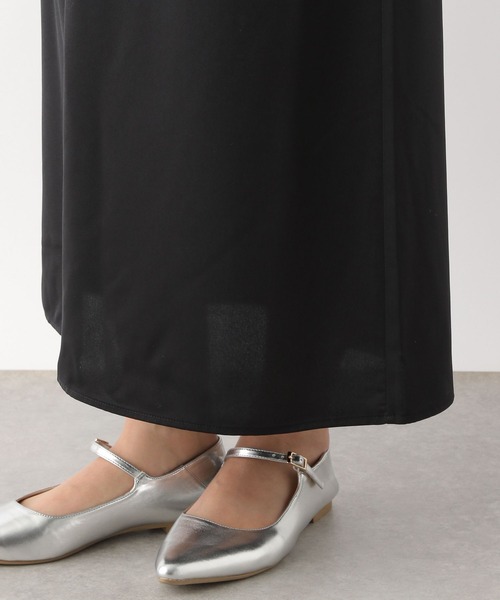 LEPSIM（レプシィム）の「サテンナロースカート　184657（スカート・レディース・ブラック/グレイッシュベージュ・FREE）」の10枚目の写真