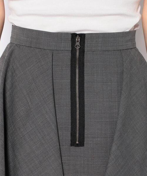 LANVIN en Bleu（ランバンオンブルー）の「ウールテッドランダムラッフルスカート（スカート・レディース・チャコールグレー/ブラック・38/36）」の7枚目の写真