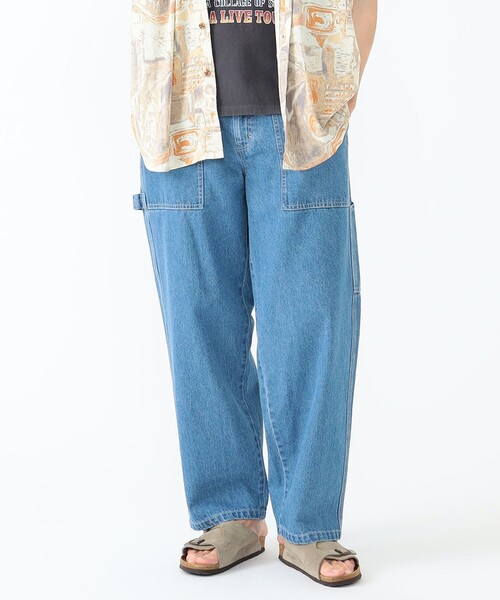 BEAMS HEART(ビームスハート)の「BEAMS HEART / ペインター ワイド イージー パンツ(デニムパンツ・メンズ・インディゴブルー/その他・SMALL/MEDIUM/LARGE)」の2枚目の写真