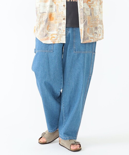 BEAMS HEART(ビームスハート)の「BEAMS HEART / ペインター ワイド イージー パンツ(デニムパンツ・メンズ・インディゴブルー/その他・SMALL/MEDIUM/LARGE)」の8枚目の写真