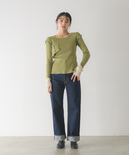 カットソー(長袖/七分) perd mellow tops unique mellow tops / メロウトップス【ZOZOTOWN限定カラーあり