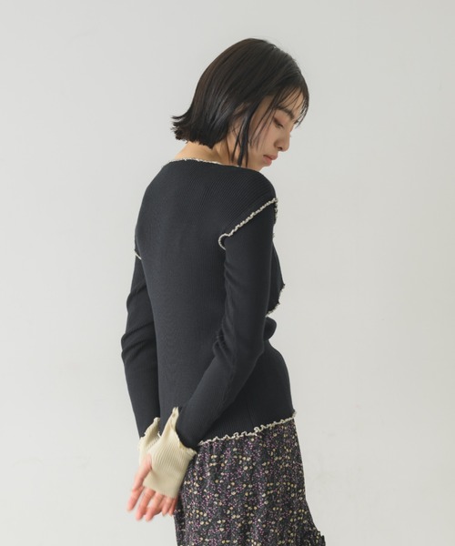 idem（イデム）の「unique mellow tops / メロウトップス【ZOZOTOWN限定カラーあり】（Tシャツ/カットソー・レディース・ブラック/ブルー/グリーン/アイボリー・FREE）」の19枚目の写真