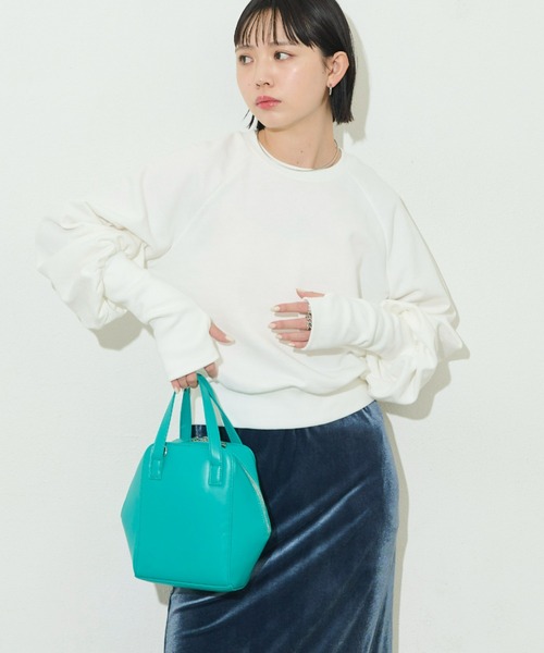 Aunt Marie's（アントマリーズ）の「フィンガーホールロングアームスウェット（スウェット・レディース・ホワイト/イエロー/ピンク・FREE）」の15枚目の写真