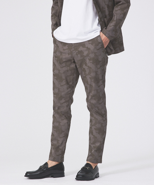 ABAHOUSE GRAY（アバハウスグレイ）の「【セットアップ対応】カモフラ柄 ストレッチ イージーパンツ / ゴルフウェア（その他パンツ・メンズ・ブラック/カーキ/グレー/ネイビー/ベージュ・44/46/48/50）」の3枚目の写真