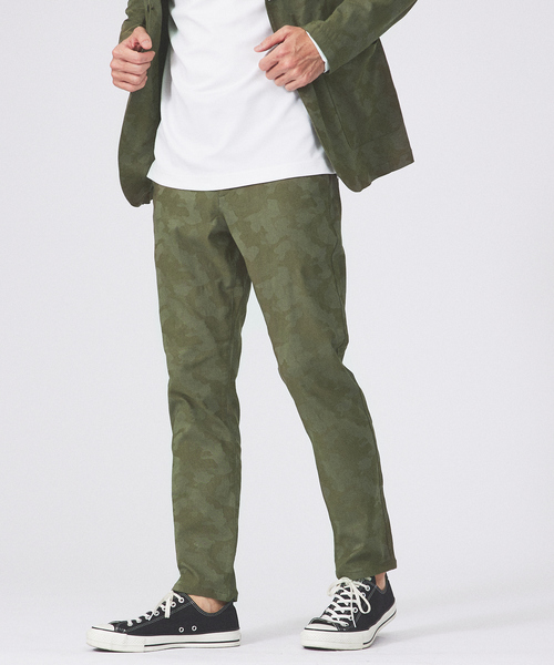 ABAHOUSE GRAY（アバハウスグレイ）の「【セットアップ対応】カモフラ柄 ストレッチ イージーパンツ / ゴルフウェア（その他パンツ・メンズ・ブラック/カーキ/グレー/ネイビー/ベージュ・44/46/48/50）」の4枚目の写真