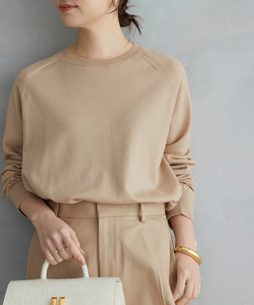 OPTIMO クルーネックプルオーバー（ニット/セーター）｜Deuxieme