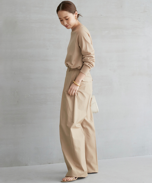 OPTIMO クルーネックプルオーバー（ニット/セーター）｜Deuxieme