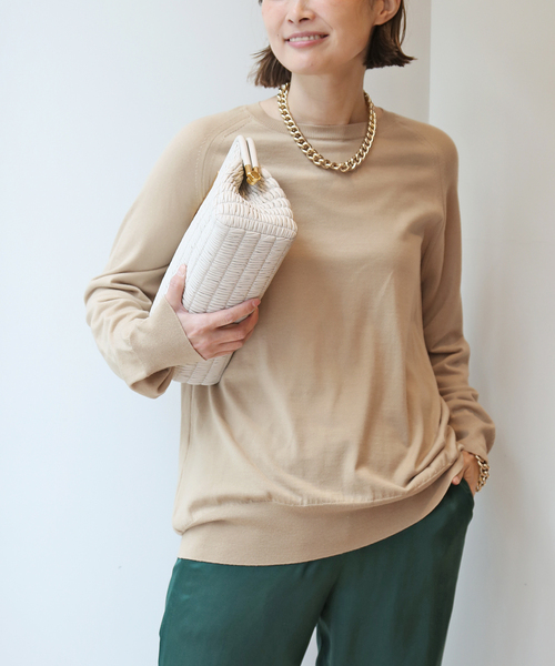 OPTIMO クルーネックプルオーバー（ニット/セーター）｜Deuxieme