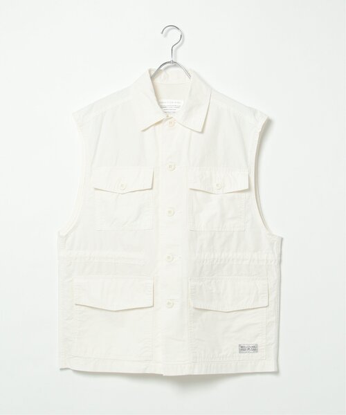 NO NEED（ノーニード）の「リップストップミリタリーベスト / セットアップ可能（ベスト・メンズ・チャコールグレー/オフホワイト/オリーブ・M/L）」の4枚目の写真