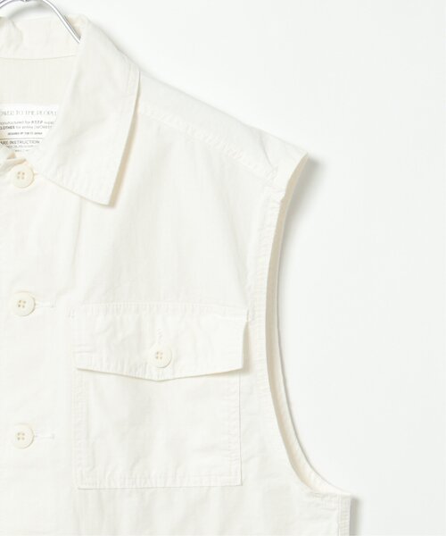 NO NEED（ノーニード）の「リップストップミリタリーベスト / セットアップ可能（ベスト・メンズ・チャコールグレー/オフホワイト/オリーブ・M/L）」の6枚目の写真