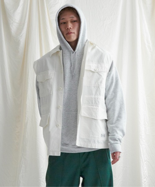 NO NEED（ノーニード）の「リップストップミリタリーベスト / セットアップ可能（ベスト・メンズ・チャコールグレー/オフホワイト/オリーブ・M/L）」の2枚目の写真