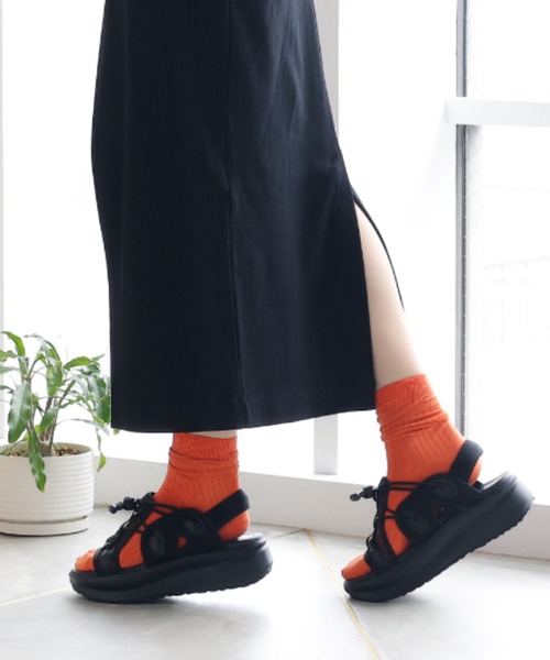 VIVIAN（ヴィヴィアン）の「厚底メッシュレースアップダッドスポーツサンダル（サンダル・レディース・ホワイト/ブラック/ベージュ・LL/S/M/L）」の21枚目の写真