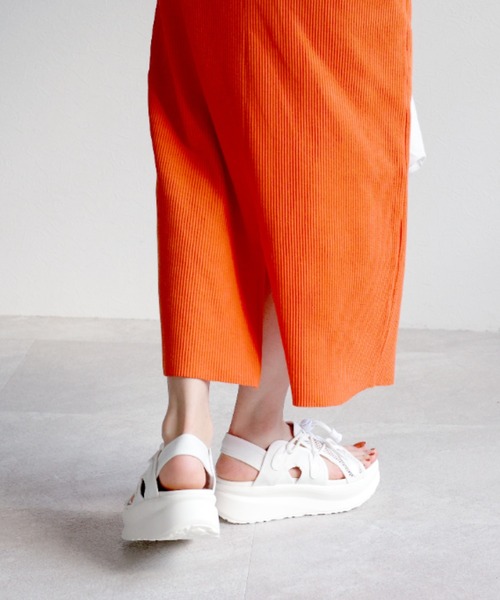 VIVIAN（ヴィヴィアン）の「厚底メッシュレースアップダッドスポーツサンダル（サンダル・レディース・ホワイト/ブラック/ベージュ・LL/S/M/L）」の8枚目の写真