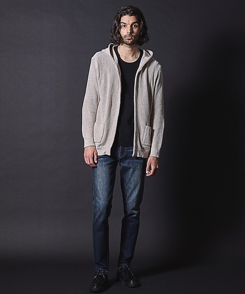 RATTLE TRAP（ラトルトラップ）の「ウォッシャブル釦レスカーディガン（ニット/セーター・メンズ・ネイビー/ベージュ・M/L/LL）」の6枚目の写真