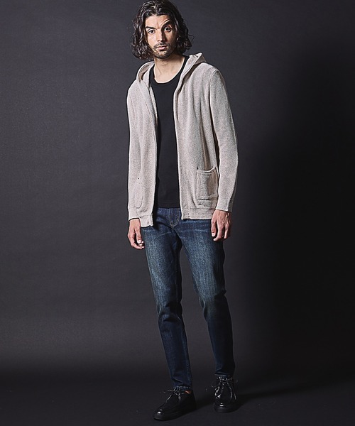 RATTLE TRAP（ラトルトラップ）の「ウォッシャブル釦レスカーディガン（ニット/セーター・メンズ・ネイビー/ベージュ・M/L/LL）」の7枚目の写真