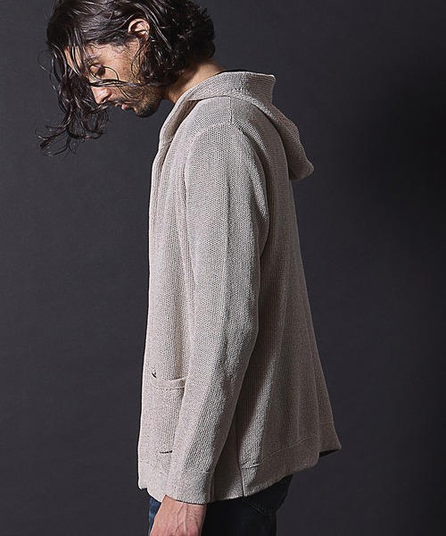 RATTLE TRAP（ラトルトラップ）の「ウォッシャブル釦レスカーディガン（ニット/セーター・メンズ・ネイビー/ベージュ・M/L/LL）」の12枚目の写真