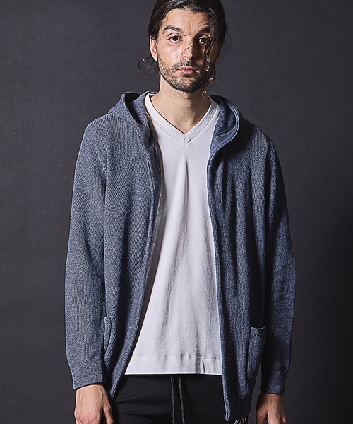 RATTLE TRAP（ラトルトラップ）の「ウォッシャブル釦レスカーディガン（ニット/セーター・メンズ・ネイビー/ベージュ・M/L/LL）」の19枚目の写真