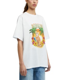 MSGM（エムエスジーエム）の「MSGM COLLEGE CAT グラフィックT