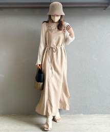 Meli rich | コットンリネンキャミソールワンピース(ワンピース)